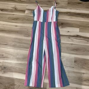 Promesa Striped One Piece Jumpsuit Women’s Medium